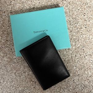 Tiffany Black Leather Card Wallet